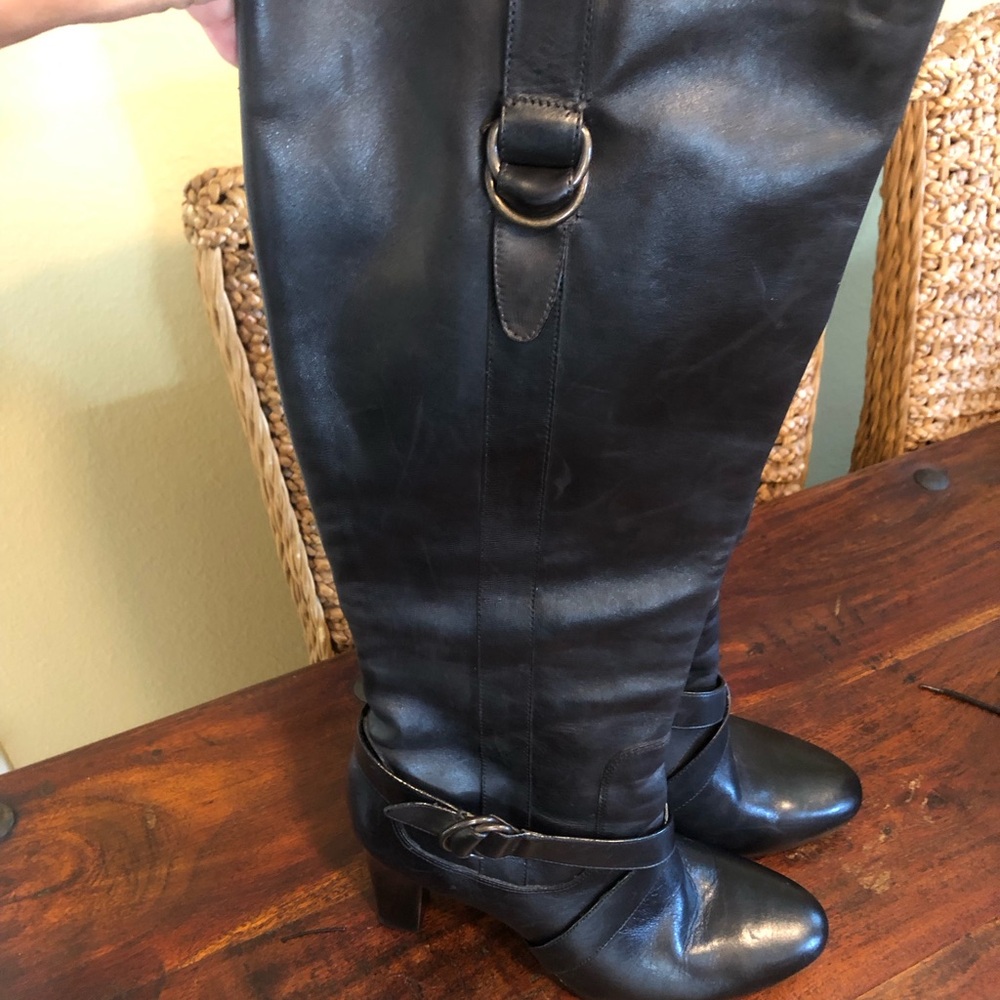 Cole Haan X Nike Black Courtney Air Tall Boots. Size 10 B - Picture 3 of 13